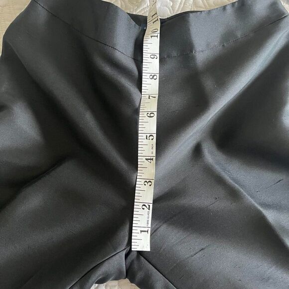 Ann Taylor straight trousers made of 100% silk lined with side zipper Size 2 - Picture 9 of 11